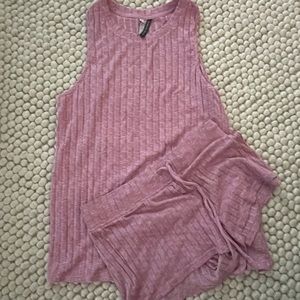 Soft pink pajama set size medium